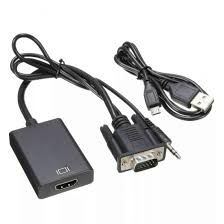 CONVERSOR (ENTRADA) VGA PARA (SAIDA) HDMI COM AUDIO MXT