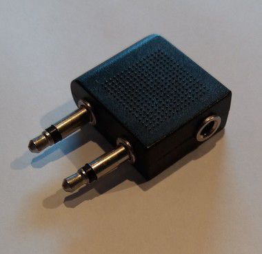ADAPTADOR DE AUDIO P2 FEMEA PARA 2 P2 MACHO 3,5mm OEM