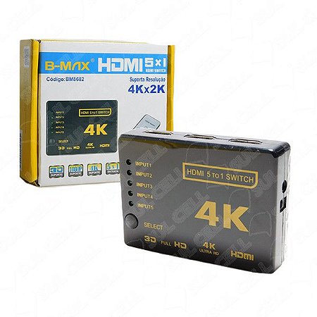 SWITCH 5X1 HDMI 4K B-MAX BM8682