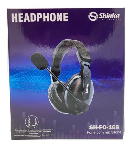 HEADPHONE COM MICROFONE P2 SHINKA SH-FO-168