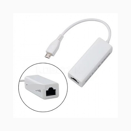 ADAPTADOR MICRO USB 2.0 MACHO ETHERNET FEMEA XTRAD XT2074