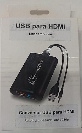 CONVERSOR USB/AUDIO PARA HDMI MXT