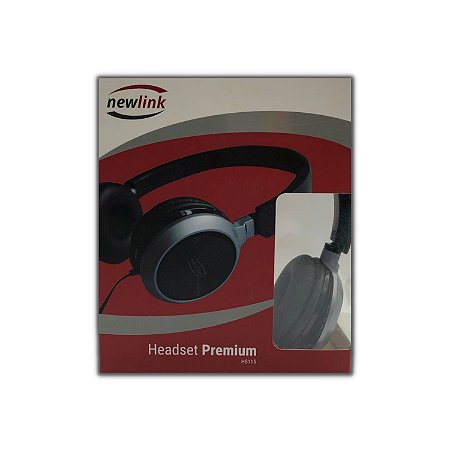 HEADPHONE COM FIO PREMIUM P2 PRETO NEWLINK HS115