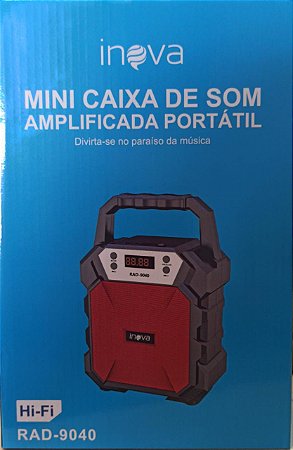 MINI CAIXA DE SOM RAD-9040 INOVA 12W