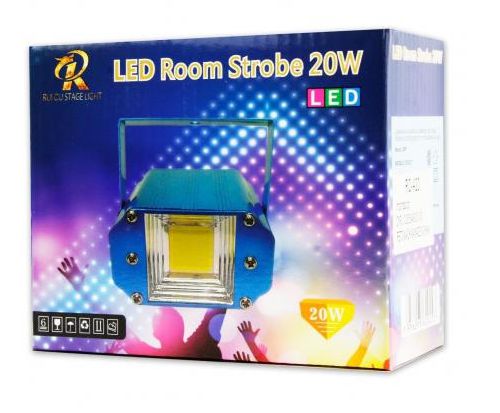 LED ROOM STROBE 20W 36 LED BRANCO RO-A20