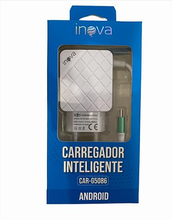 CARREGADOR INTELIGENTE V8 INOVA 5V 4.1A 2 USB CAR-G5086