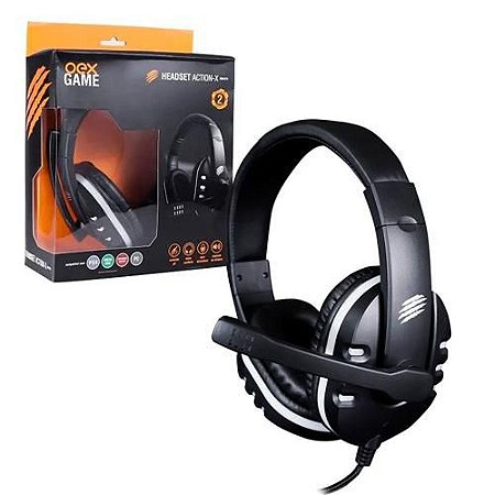 HEADSET ACTION-X MULTIPLATAFORMA PS4 XBOX ONE NS PC P3 OEX GAME HS211