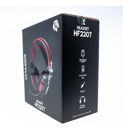 HEADSET GAMER COM MICROFONE HAYOM HF2207