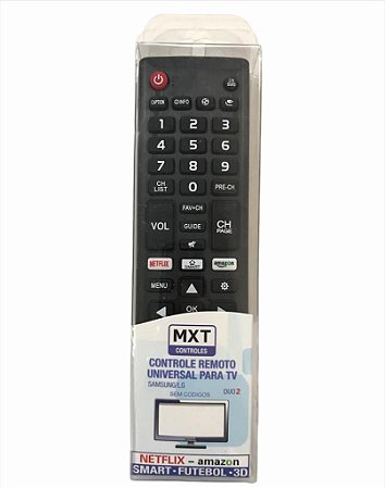 CONTROLE CR C 01377 TV SMART MIX2 LG SAMSUNG NETFLIX AMAZON