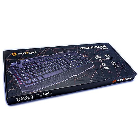 TECLADO GAMER SEMI MECÂNICO HAYOM - TC3205