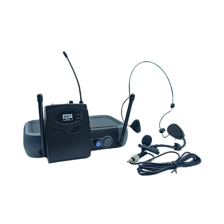 MICROFONE UHF SEM FIO, HEADSET/LAPELA UHF-10BP - FREQ. 517.6 MHZ