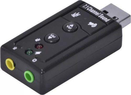 ADAPTADOR DE SOM USB 2.0 3D SOUND 7.1 AUDIO CONTROLLER USB SOM AD0021