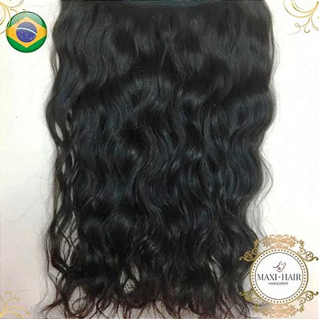 100grs de Cabelos Castanho Natural Brasileiros Ondulados - Maxi Hair - Mega  Hair Cabelos Humanos