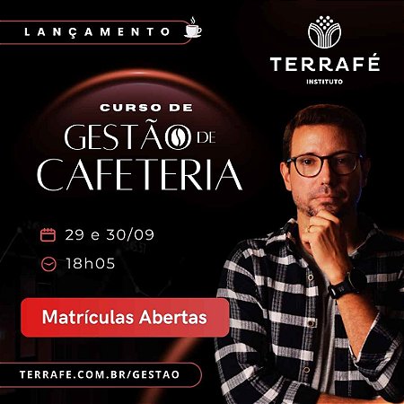 29 e 30/09 | Curso de Gestão de Cafeteria