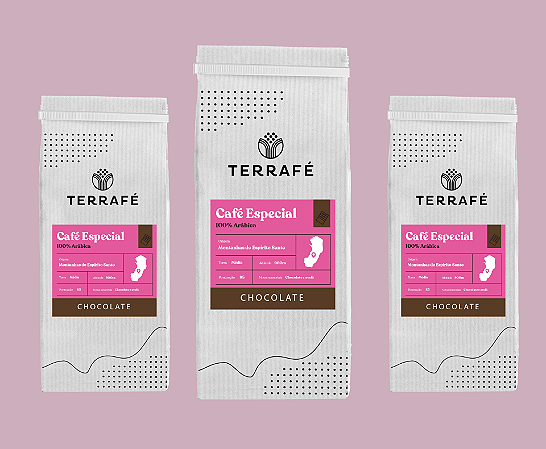 Kit 3un 500g Chocolate - Café Especial Terrafé