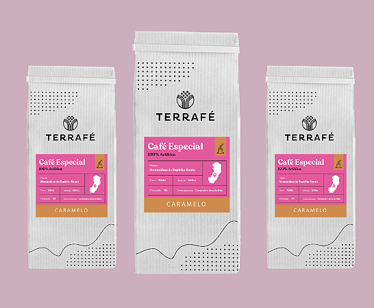 Kit 3un 500g Caramelo - Café Especial Terrafé