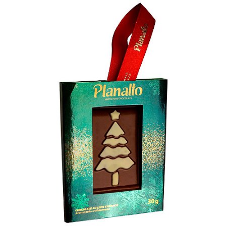 Placa Árvore de Natal - Chocolate ao Leite 30g