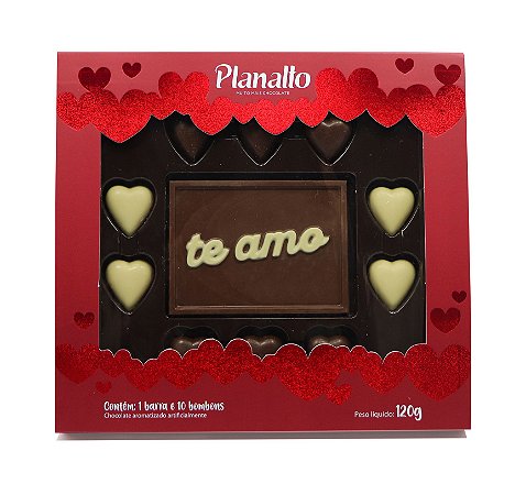 Estojo de bombons com Placa 120g