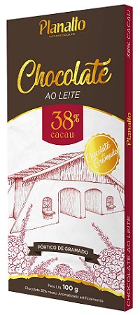 Barra de Chocolate ao Leite 38% cacau Temática - Pórtico de Gramado