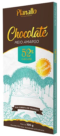 Barra de Chocolate meio amargo 52% cacau Temática - Rua Coberta