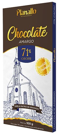Barra de Chocolate amargo 71% cacau Temática - Igreja Matriz
