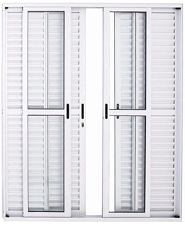 PORTA BALCÃO 6 FOLHAS ALUMÍNIO BRANCO LINHA PREMIUM