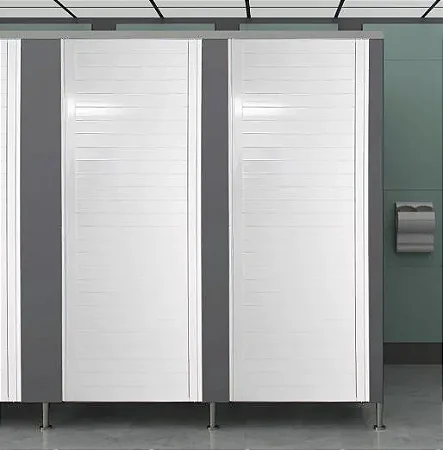 Porta Vestiário Lambril em Alumínio Branco