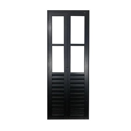 PORTA CAMARÃO COM PALHETA E VISOR ALUMÍNIO PRETO LINHA 25 PREMIUM
