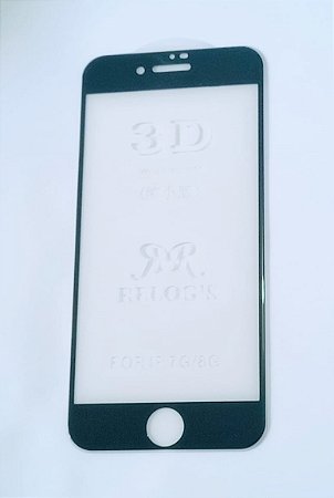 Pelicula de vidro 3D iPhone 7G e iPhone 8G preto