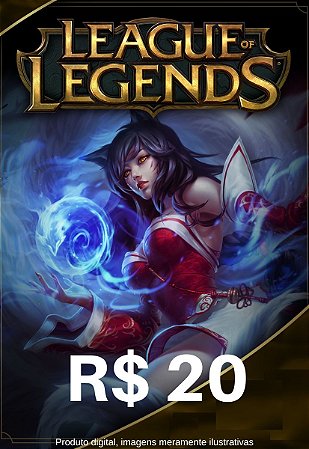 Gift Card League Of Legends R$20 reais - LOL Riot Points