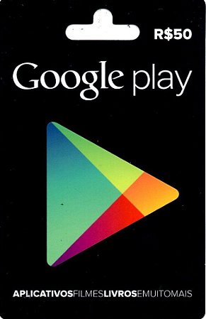 Cartão Google Play R$50 Reais - Play Store Gift Card Brasil