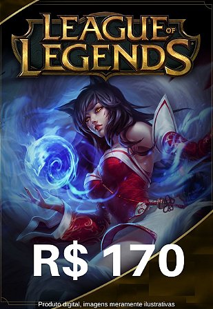 Gift Card League Of Legends R$170 reais - LOL Riot Points