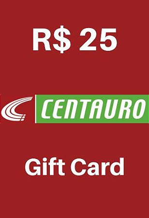 Cartão Vale Presente Centauro R$25 reais - Gift Card Digital