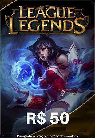 Cartão Presente League Of Legends 50 Reais - LOL