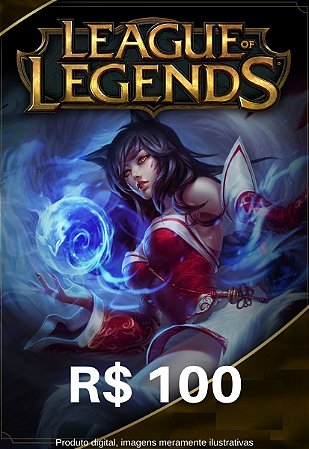 Cartão Presente League Of Legends Crédito 100 Reais - LOL