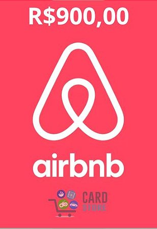 Gift Card Airbnb Digital Cartão Presente R$ 900 Reais