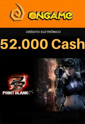 Cartão Point Blank PB 52.000 Cash - PB 52k Point Blank Ongame