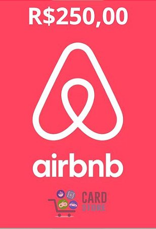 Gift Card Airbnb Digital Cartão Presente R$ 250 Reais