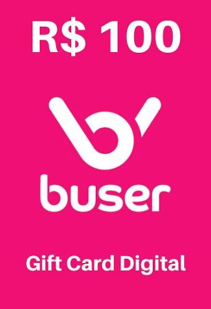 Cartão Presente Gift Card Card Buser 100 reais