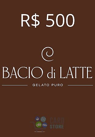 Gift Card Bacio di Latte Digital 500 Reais