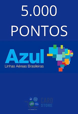 Cartão Presente Azul Fidelidade Virtual - 5.000 Pontos
