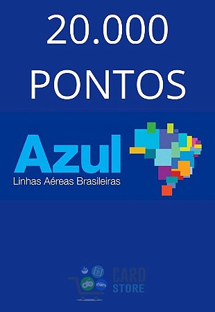 Cartão Presente Azul Fidelidade Virtual - 20.000 Pontos