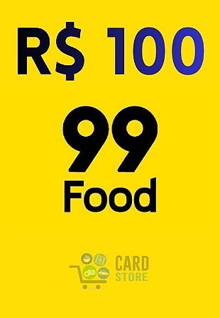 Cartão Presente 99Food Virtual - 100 Reais