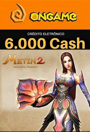 Cartão Metin 2 - 6.000 Cash - 6k Metin 2 Ongame