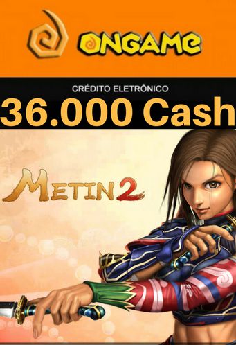 Cartão Metin 2 - 36.000 Cash - 36k Metin 2 Ongame