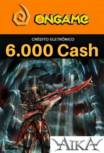 Cartão Aika - 6.000 Cash - Aika 6k Ongame