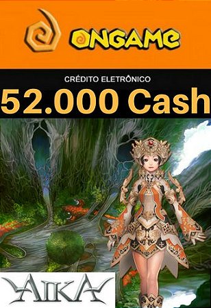 Cartão Aika - 52.000 Cash - Aika 52k Ongame