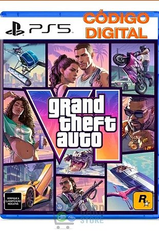Jogo Grand Theft Auto VI Edição Standard Gta 6 Para Playstation 5