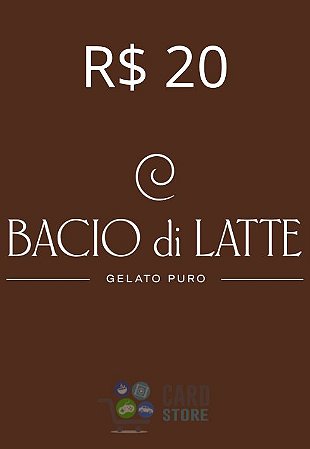 Gift Card Bacio di Latte Digital 20 Reais