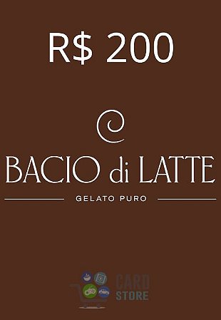 Gift Card Bacio di Latte Digital 200 Reais
